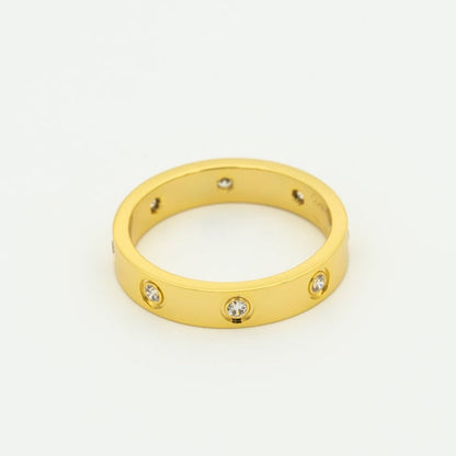 [LumiVibe]LOVE RING 3.6MM 8 DIAMONDS