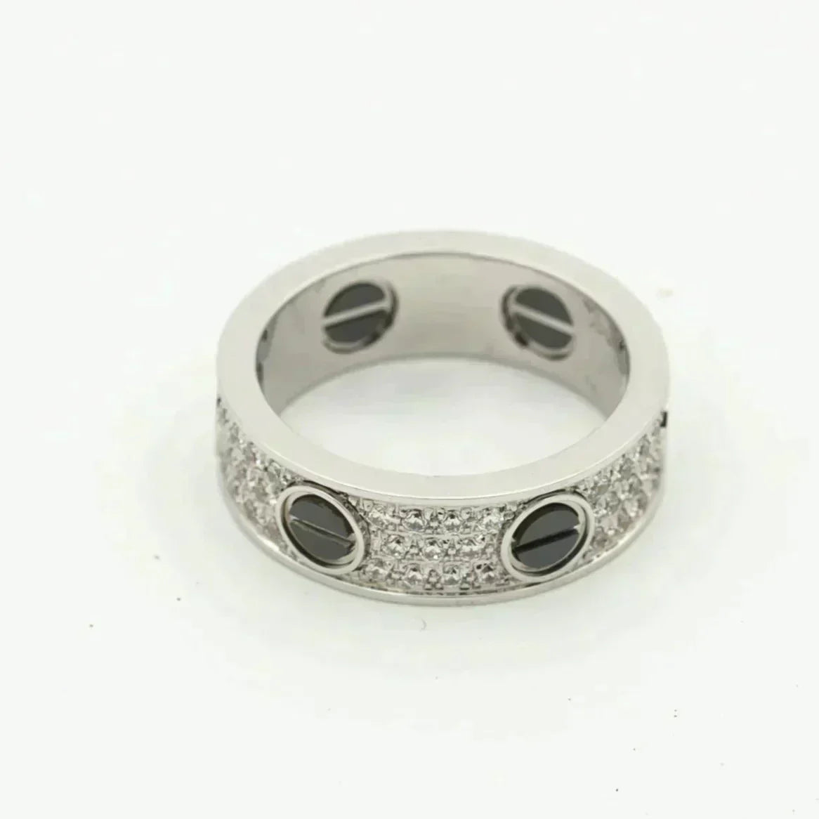 [LumiVibe]LOVE RING 5.5MM DIAMONDS PAVED CERAMIC