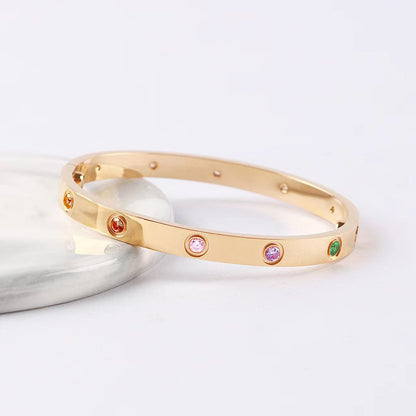 [LumiVibe] 2026 RAINBOW LOVE BRACELET 6.1MM  10 DIAMONDS