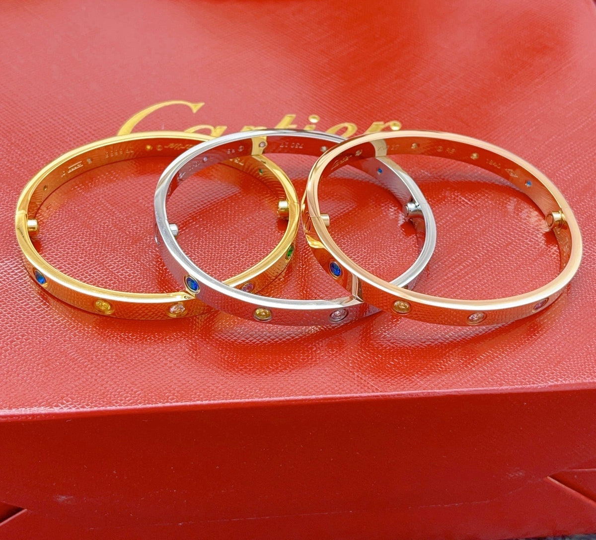 [LumiVibe] 2026 RAINBOW LOVE BRACELET 6.1MM  10 DIAMONDS