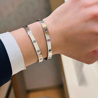 [LumiVibe] 2026 RAINBOW LOVE BRACELET 6.1MM  10 DIAMONDS