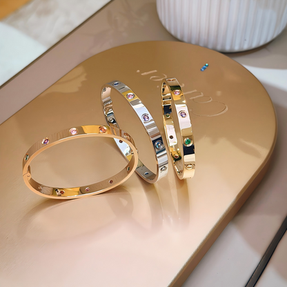 [LumiVibe] 2026 RAINBOW LOVE BRACELET 6.1MM  10 DIAMONDS