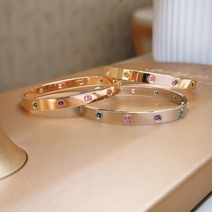 [LumiVibe] 2026 RAINBOW LOVE BRACELET 6.1MM  10 DIAMONDS