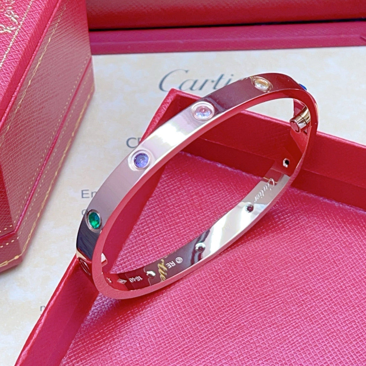 [LumiVibe] 2026 RAINBOW LOVE BRACELET 6.1MM  10 DIAMONDS