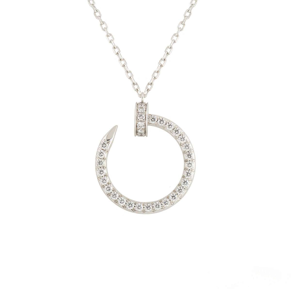 [LumiVibe]JUSTE NECKLACE SILVER DIAMONDS