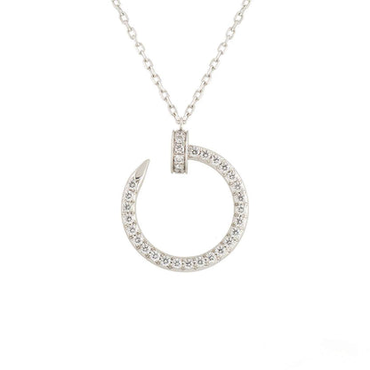 [LumiVibe]JUSTE NECKLACE SILVER DIAMONDS