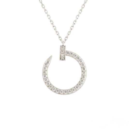 [LumiVibe]JUSTE NECKLACE SILVER DIAMONDS