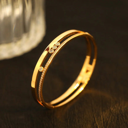 [LumiVibe]Move Romane Diamond Bangle Bracelet