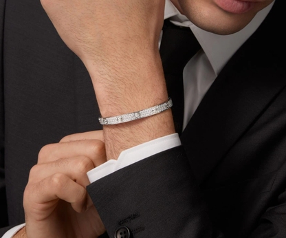 [LumiVibe]NEW-LOVE-6.1MM-Width Diamond-Studded Bracelet