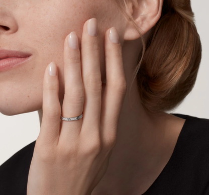 [LumiVibe]LOVE RING 2.6mm-wide full-diamond ring silver
