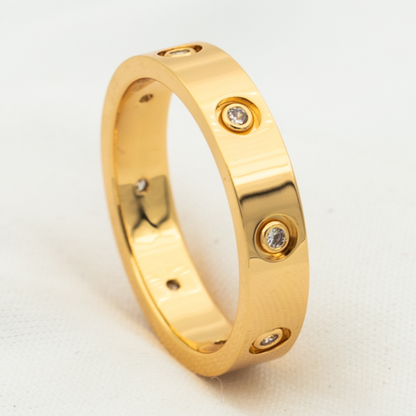 [LumiVibe]LOVE RING 3.6MM 8 DIAMONDS