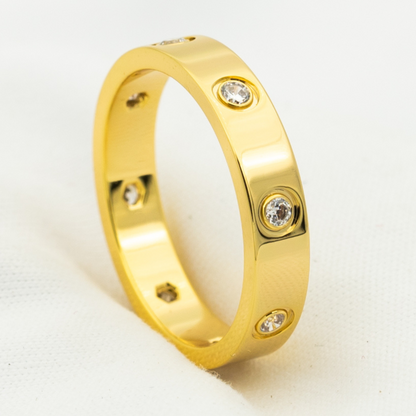 [LumiVibe]LOVE RING 3.6MM 8 DIAMONDS