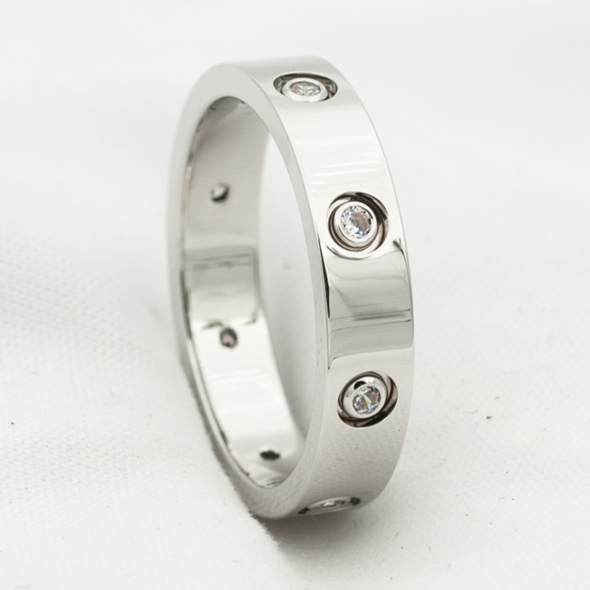 [LumiVibe]LOVE RING 3.6MM 8 DIAMONDS
