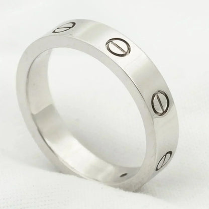 [LumiVibe]LOVE RING 4MM 1 DIAMOND SILVER