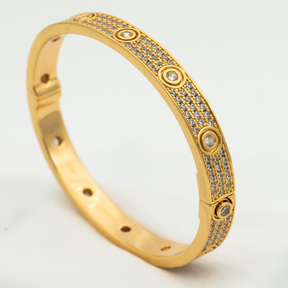 [LumiVibe]LOVE BRACELET 6.1MM DIAMOND-PAVED 10 BIG DIAMONDS