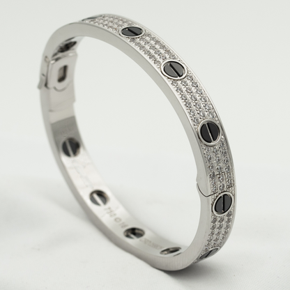 [LumiVibe]LOVE BRACELET 6.1MM DIAMOND-PAVED CERAMIC