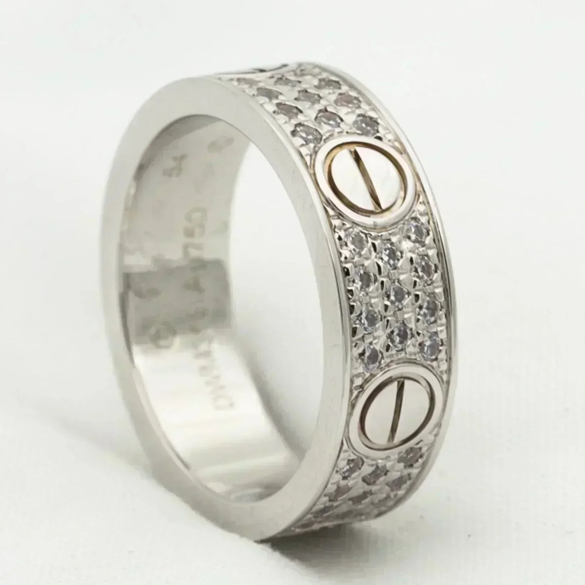 [LumiVibe]LOVE RING 5.5MM DIAMONDS PAVED
