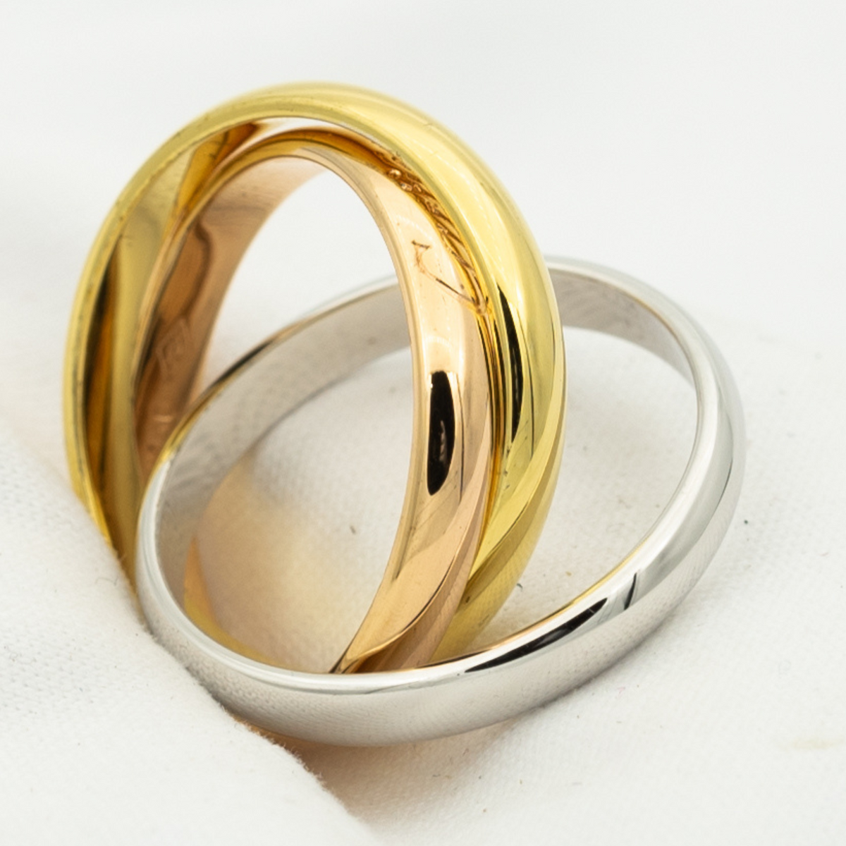 [LumiVibe Jewelry]TRINITY RING GOLD PINK GOLD SILVER