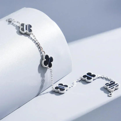[LumiVibe] CLOVER 5 MOTIF PULSAR STONE BRACELET COLLECTION