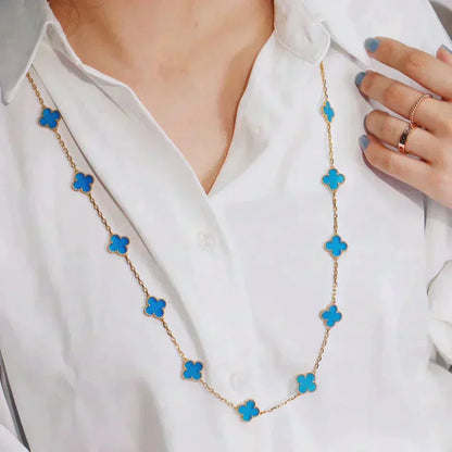 [LumiVibe]CLOVER 20 MOTIFS TURQUOISE GOLD