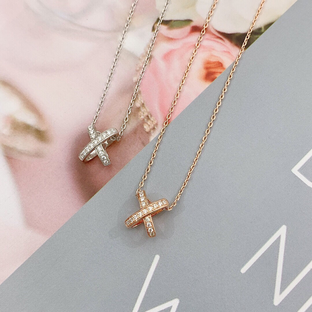 [LumiVibe]JEUX DE DIAMOND NECKLACE