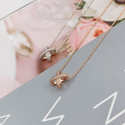 [LumiVibe]JEUX DE DIAMOND NECKLACE