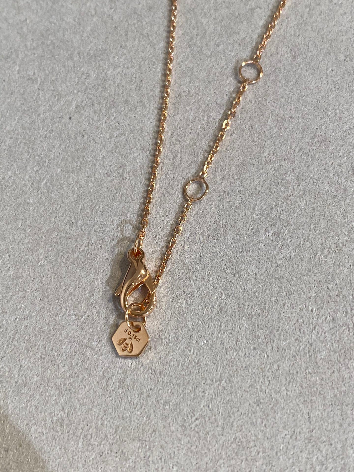 [LumiVibe]BEE LOVE DIAMOND NECKLACE