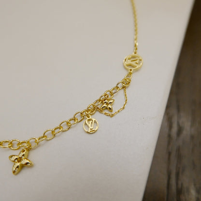 [LumiVibe]BLOOMING SUPPLE NECKLACE BRASS