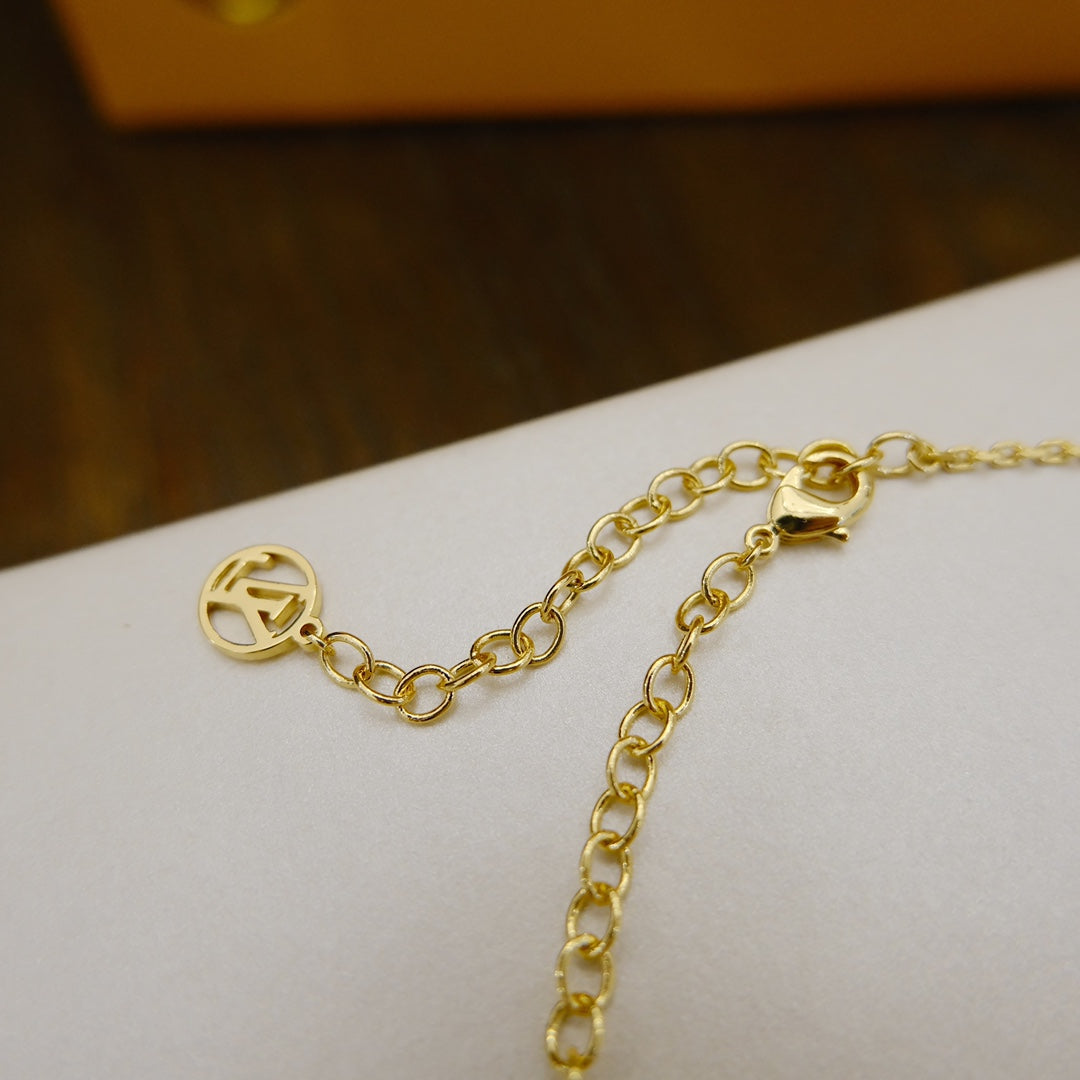[LumiVibe]BLOOMING SUPPLE NECKLACE BRASS