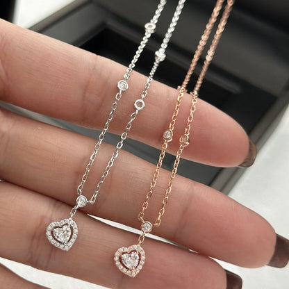 [LumiVibe]JOY HEART DIAMOND NECKLACE