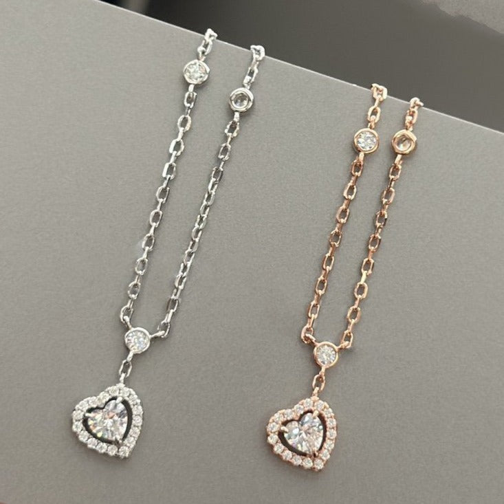 [LumiVibe]JOY HEART DIAMOND NECKLACE