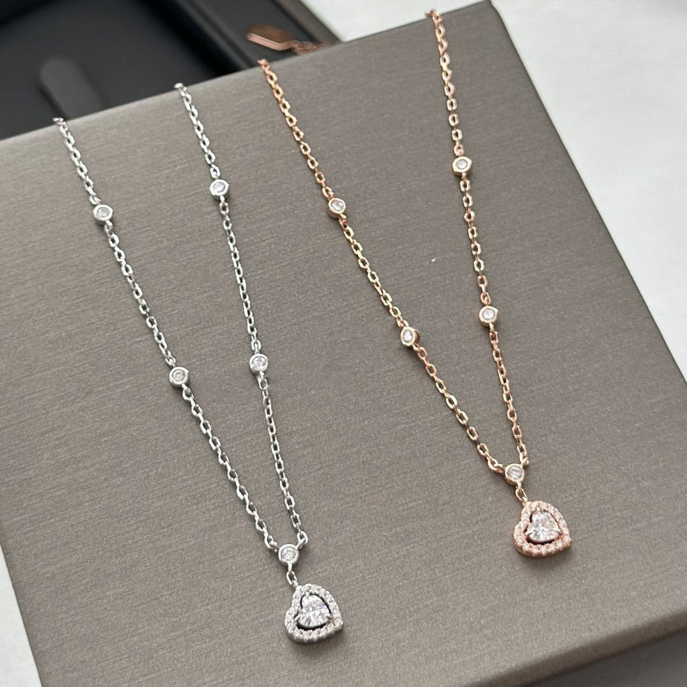 [LumiVibe]JOY HEART DIAMOND NECKLACE