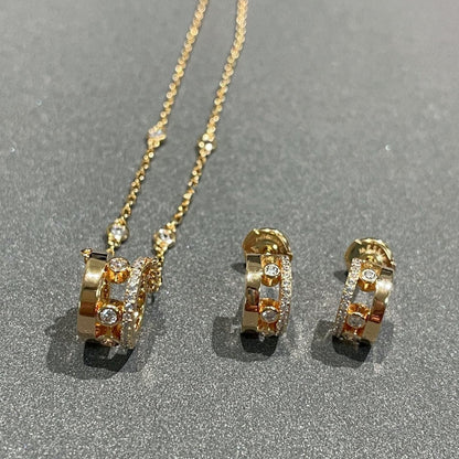 [LumiVibe]CHAIN MOVE ROMANE PEDAND NECKLACE