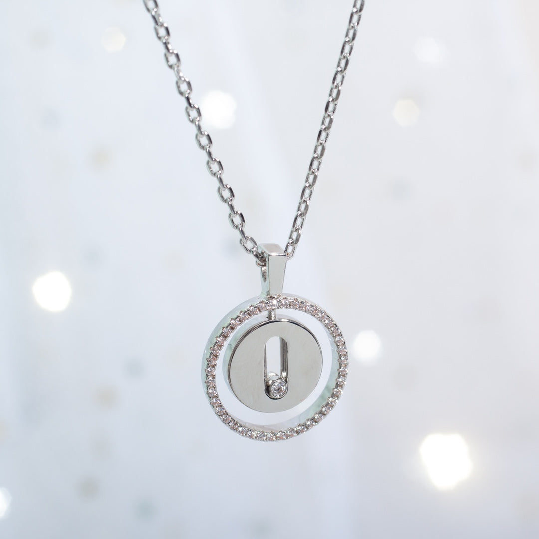 [LumiVibe]Demo MOVE PM NECKLACE SILVER DIAMOND