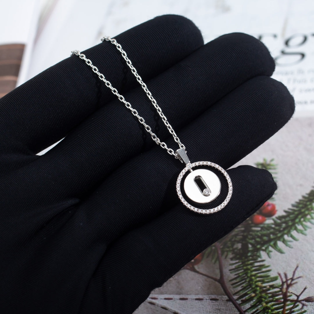 [LumiVibe]Demo MOVE PM NECKLACE SILVER DIAMOND