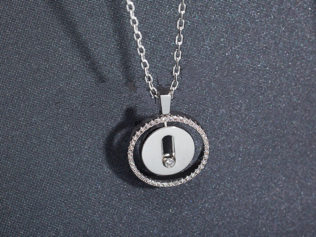 [LumiVibe]Demo MOVE PM NECKLACE SILVER DIAMOND