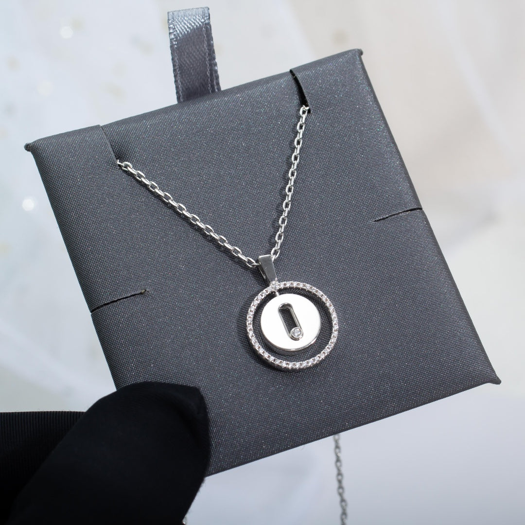 [LumiVibe]Demo MOVE PM NECKLACE SILVER DIAMOND
