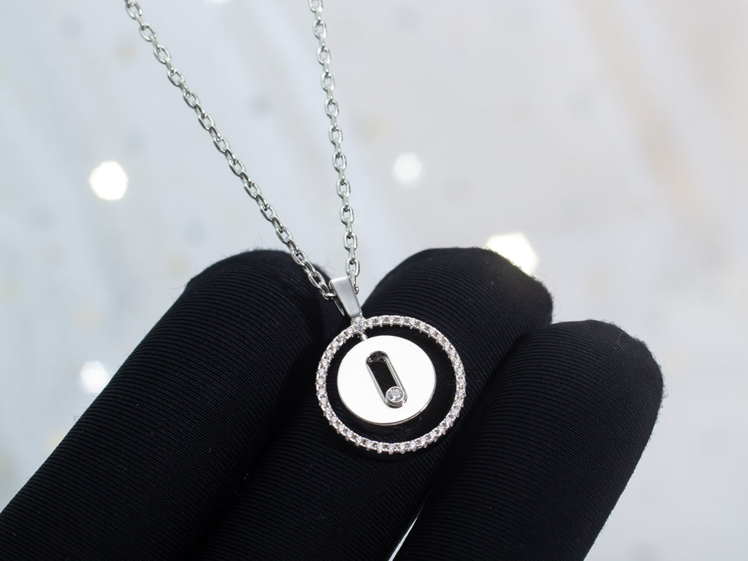 [LumiVibe]Demo MOVE PM NECKLACE SILVER DIAMOND