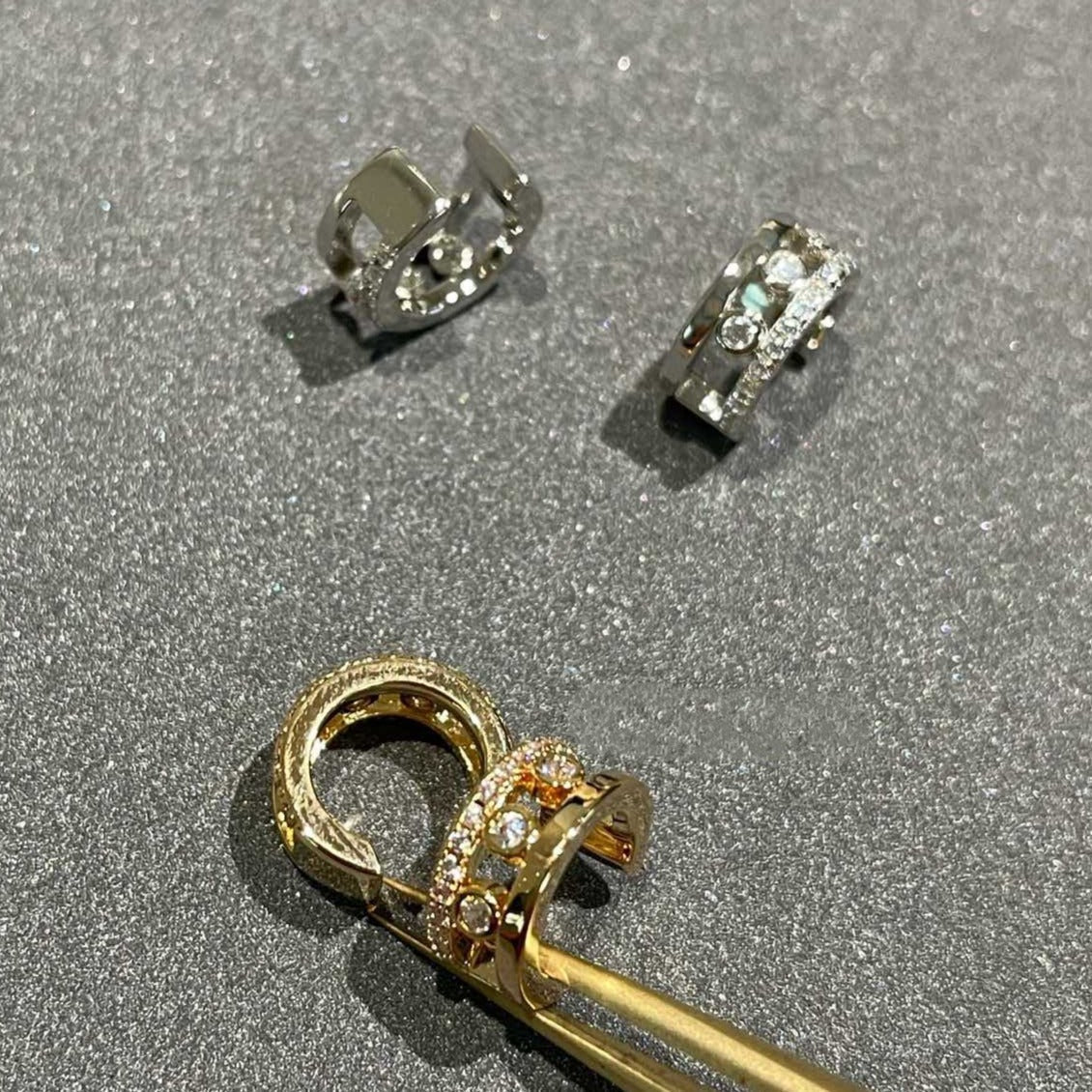 [LumiVibe]MOVE ROMANE EARRINGS DIAMOND