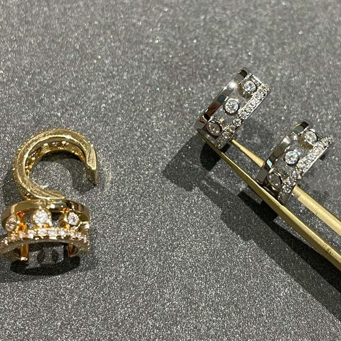[LumiVibe]MOVE ROMANE EARRINGS DIAMOND