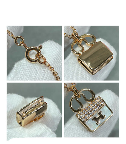 [LumiVibe]H CIRCE MOISSANITE PENDANT NECKLACE GOLD