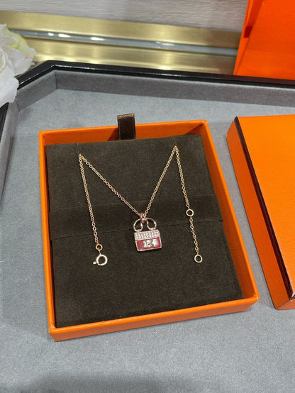 [LumiVibe]H CIRCE MOISSANITE PENDANT NECKLACE GOLD