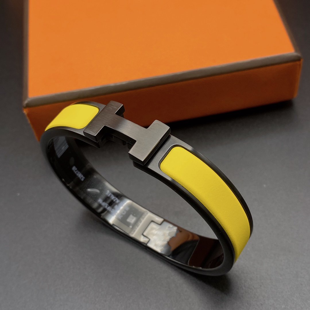 [LumiVibe]CLIC HM SO BLACK YELLOW BRACELET