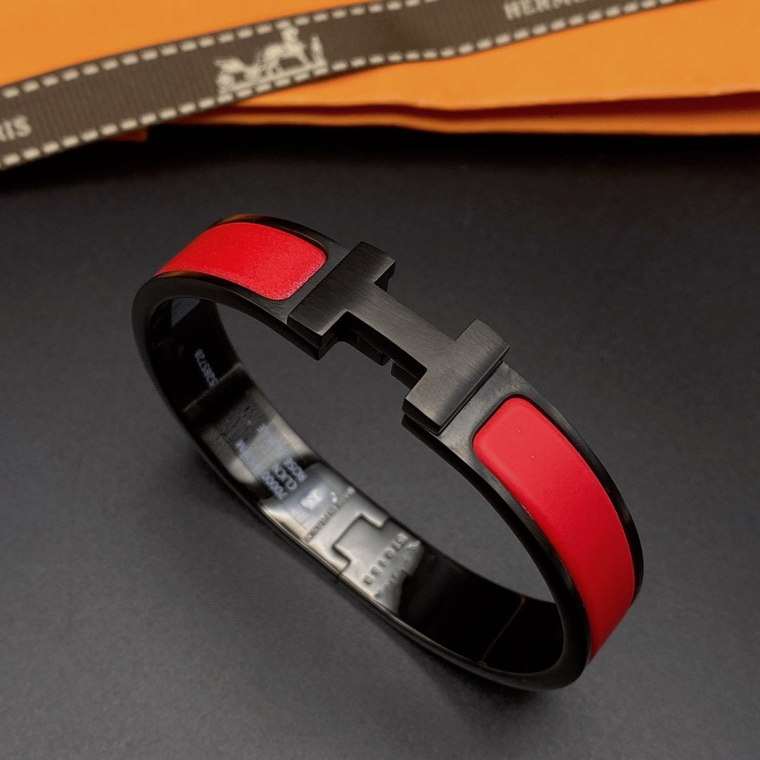 [LumiVibe]CLIC HM SO BLACK RED BRACELET