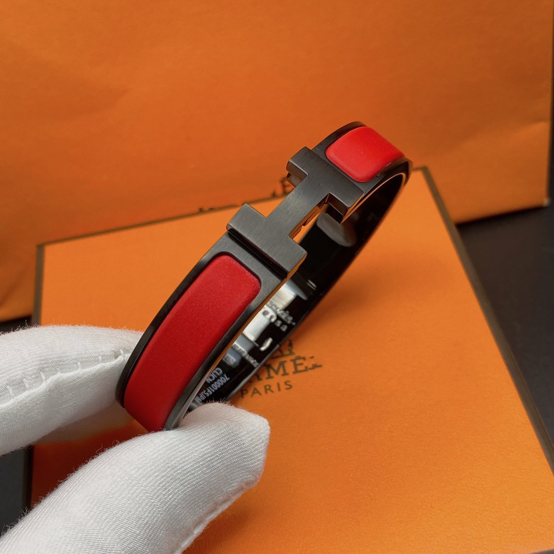 [LumiVibe]CLIC HM SO BLACK RED BRACELET