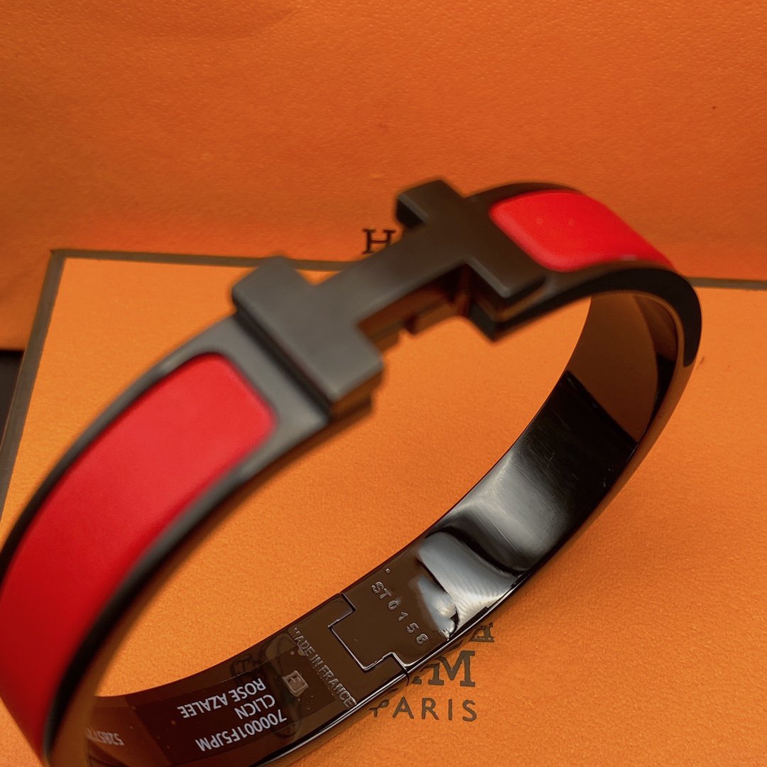 [LumiVibe]CLIC HM SO BLACK RED BRACELET