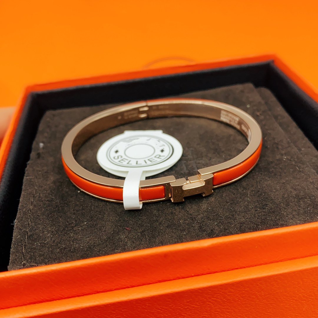 [LumiVibe]CLASSIC HM CLIC RED 8MM ENAMEL BRACELET