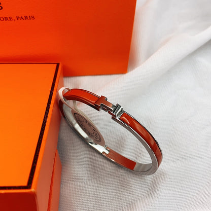 [LumiVibe]CLASSIC HM CLIC RED 8MM ENAMEL BRACELET