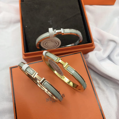 [LumiVibe]CLASSIC HM CLIC GREEN 8MM ENAMEL BRACELET