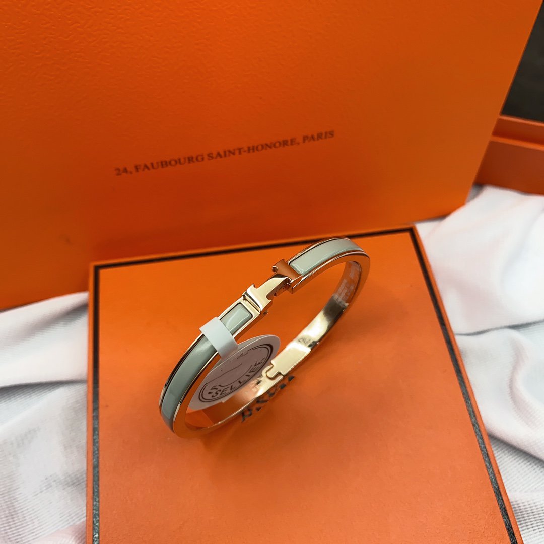 [LumiVibe]CLASSIC HM CLIC GREEN 8MM ENAMEL BRACELET